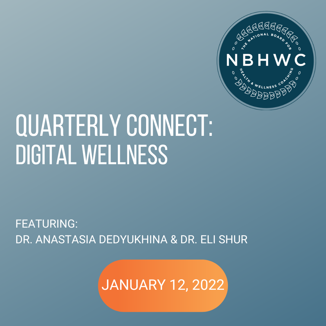 Quarterly Connect: Digital Wellness with Dr. Anastasia Dedyukhina and Dr. Eli Shur